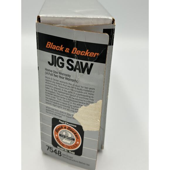 Vintage Black & Decker Jig Saw M47 Series 7548 USA w/ Fence Guide Blades Manual - Picture 7 of 16